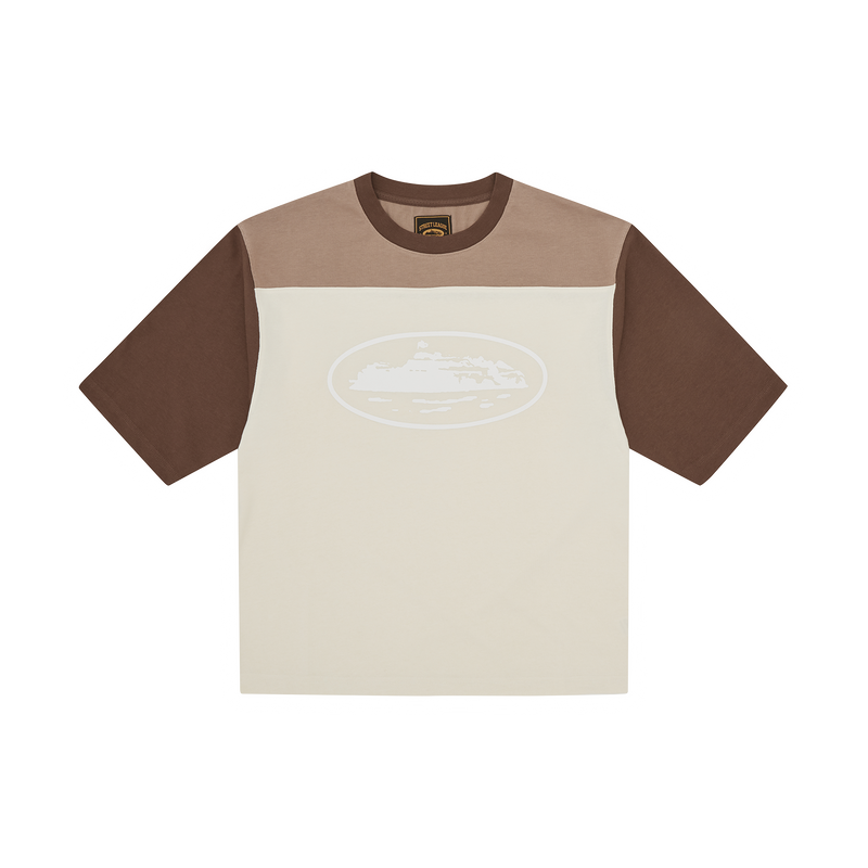 Corteiz Alcatraz Heavyweight Varsity Jersey Cream