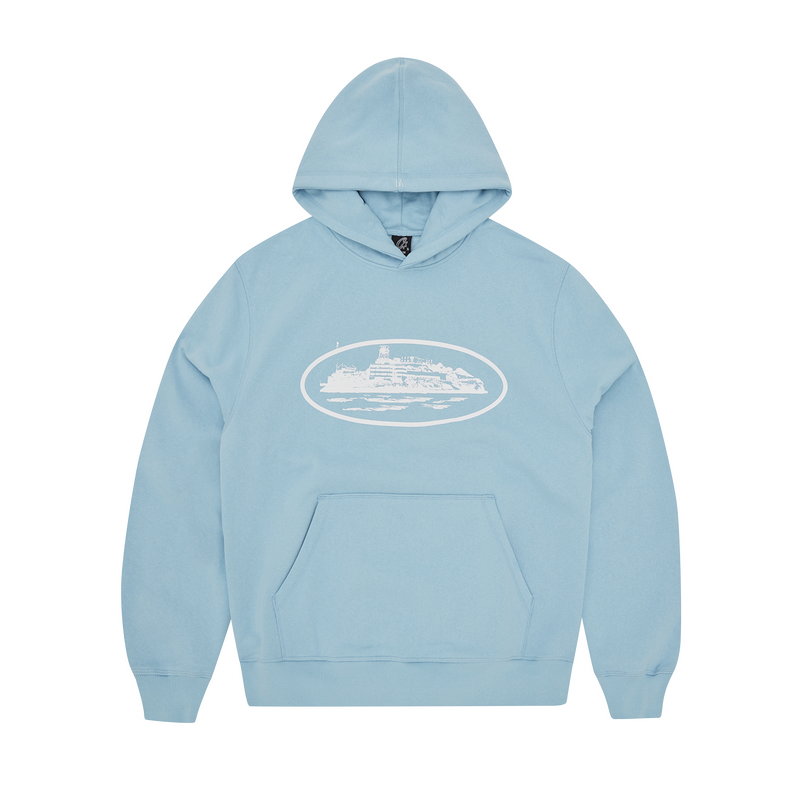 Corteiz Alcatraz Hoodie 'Baby Blue'