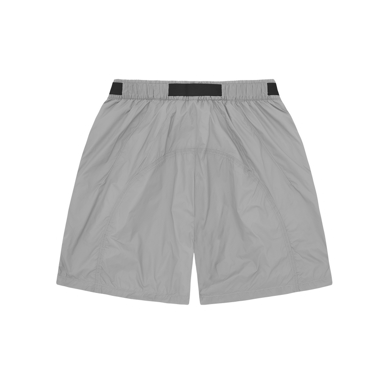 Corteiz Alcatraz Nylon Patch Shorts Grey