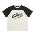 Corteiz Alcatraz Wrap Around Raglan Tee Off White/Black