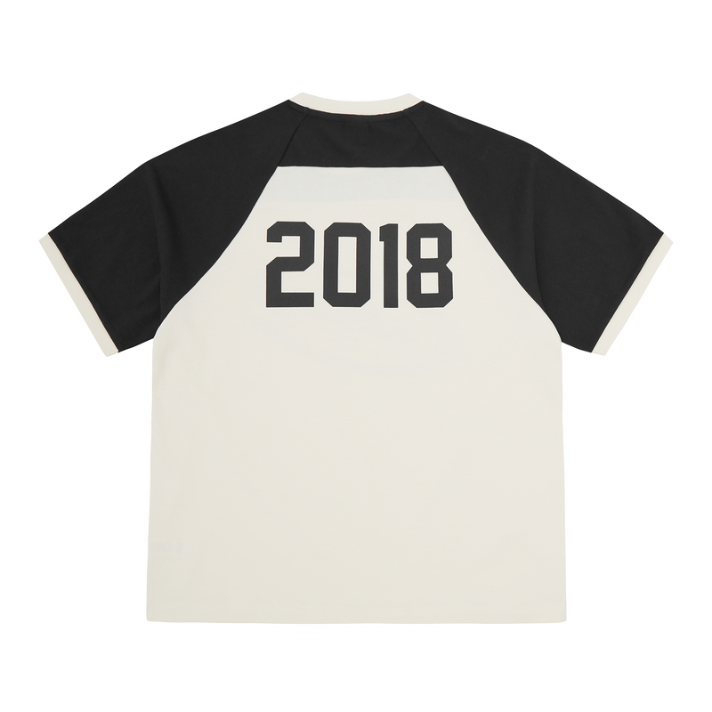 Corteiz Alcatraz Wrap Around Raglan Tee Off White/Black