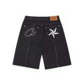 Corteiz C-star Denim Shorts Black