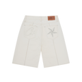 Corteiz C-Star Denim Shorts Natural