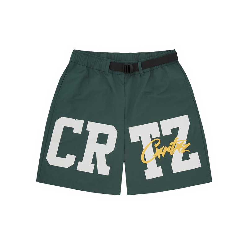 Corteiz CRTZ Nylon Shorts Green