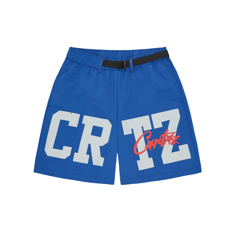 Corteiz Crtz Nylon Shorts Royal Blue