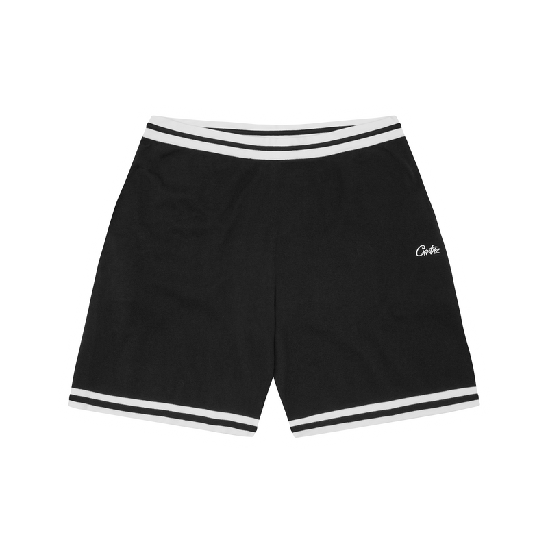 Corteiz Deala Knit Shorts Black