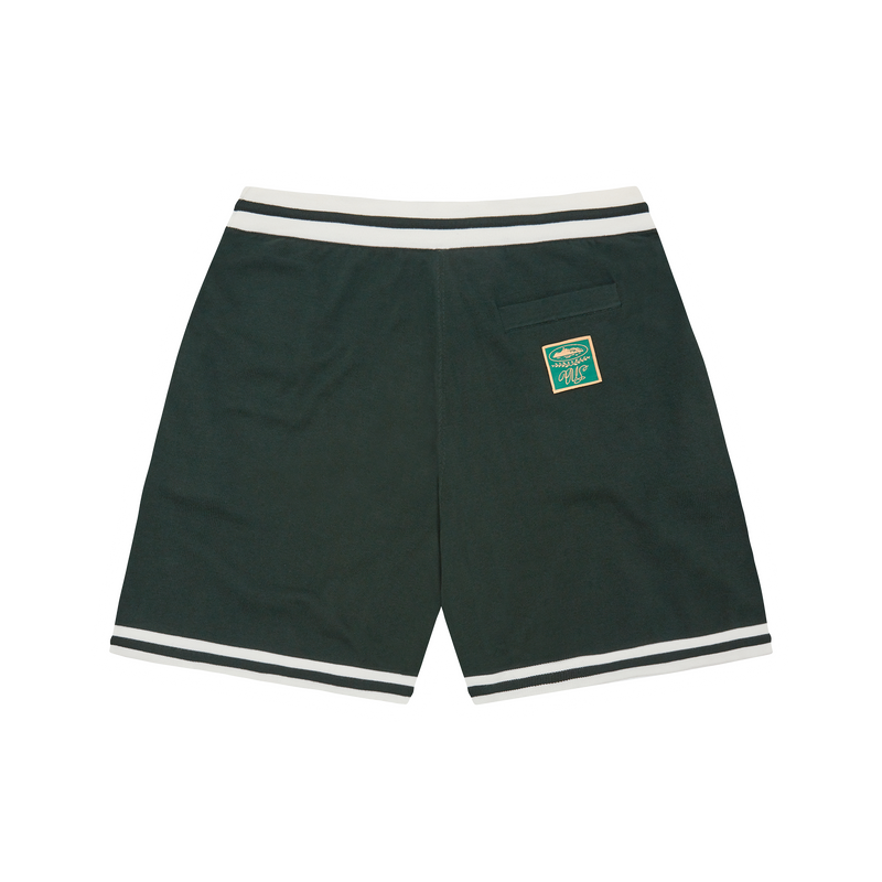 Corteiz Deala Knit Shorts Forest Green