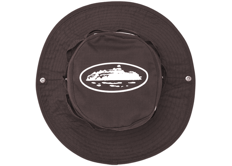 Corteiz Guerillaz Bucket Hat Brown/White