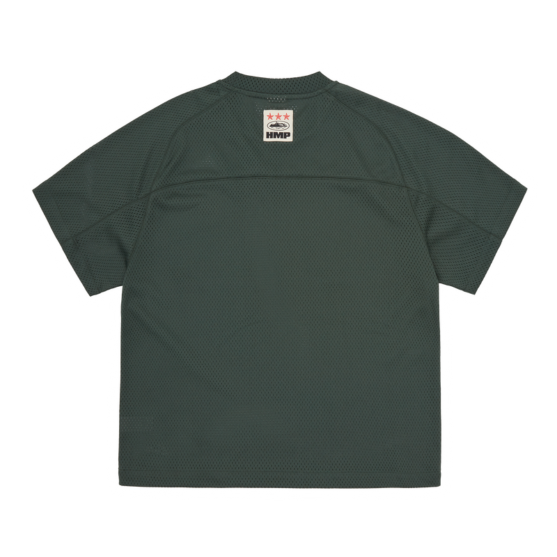 Corteiz HMP Mesh Panel Jersey Forest Green