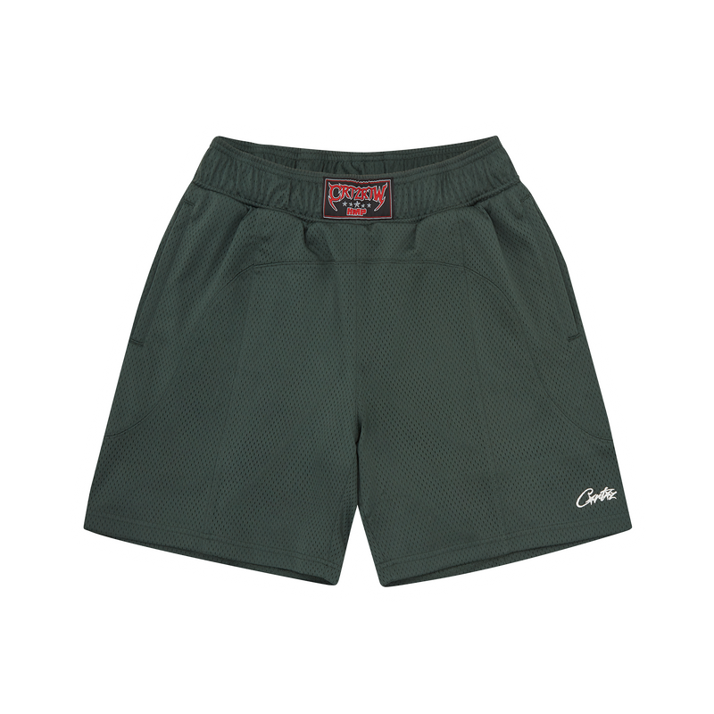 Corteiz HMP Mesh Panel Short Forest Green
