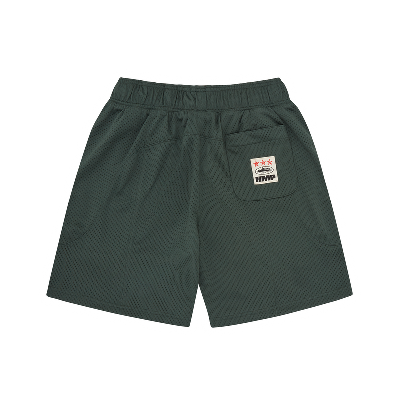 Corteiz HMP Mesh Panel Short Forest Green