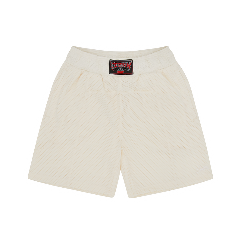 Corteiz Hmp Mesh Panel Shorts Cream