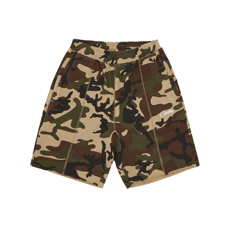 Corteiz Hmp Raw Hem Shorts Camo