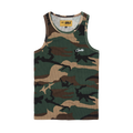Corteiz Mens Allstarz Tank Top Woodland Camo