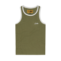 Corteiz Mens Contrast Allstarz Tank Top Khaki