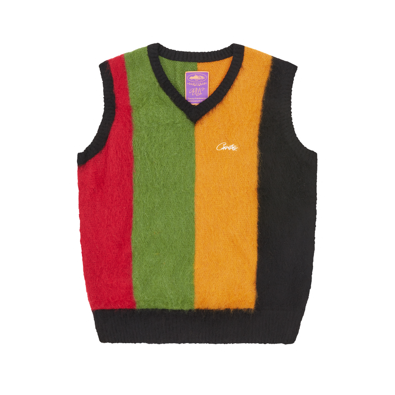 Corteiz Mohair Knit Vest Multi