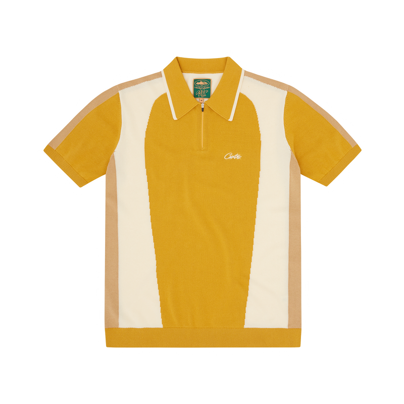 Corteiz Soprano Knit Polo Mustard
