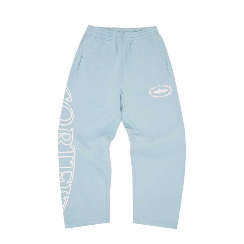 Corteiz Superior Royale Open Hem Pant Baby Blue