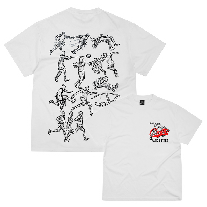 Corteiz Track And Field Tee White