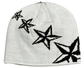 Corteiz White/Black 4 Starz Beanie