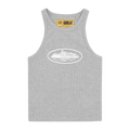 Corteiz Womens Alcatraz Tank Top Grey/White
