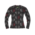 Corteiz Womens Tiger Mesh Longsleeve Black