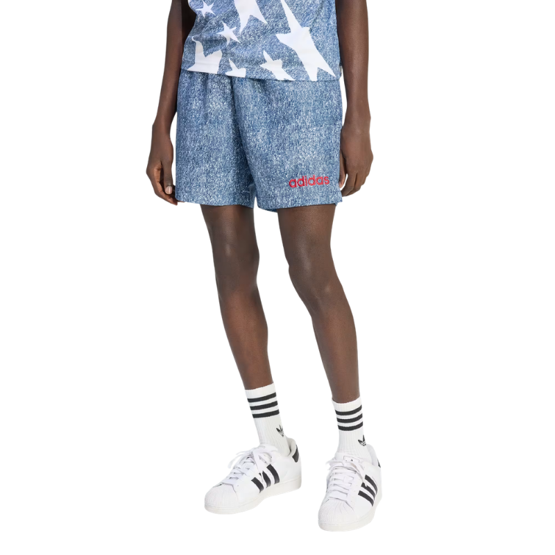 Denim Graphic Shorts - Men's