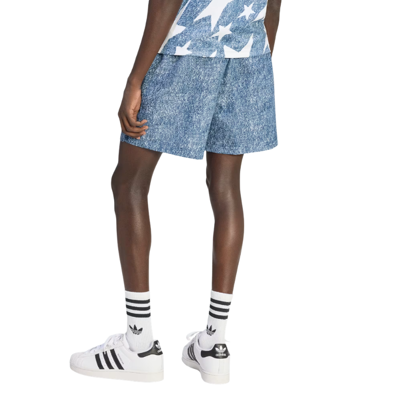 Denim Graphic Shorts - Men's