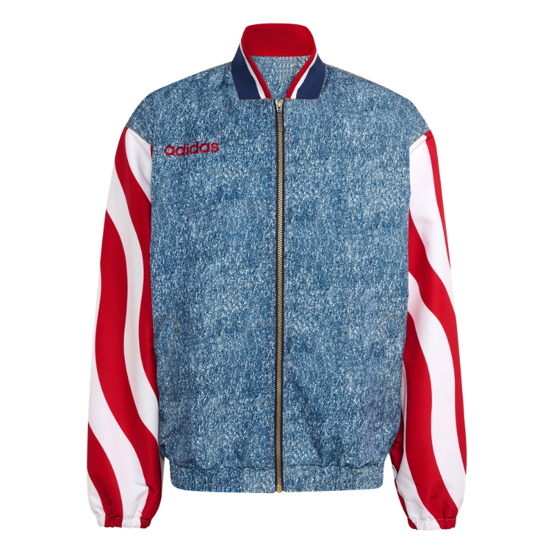 Denim Graphic Track Top - Men's