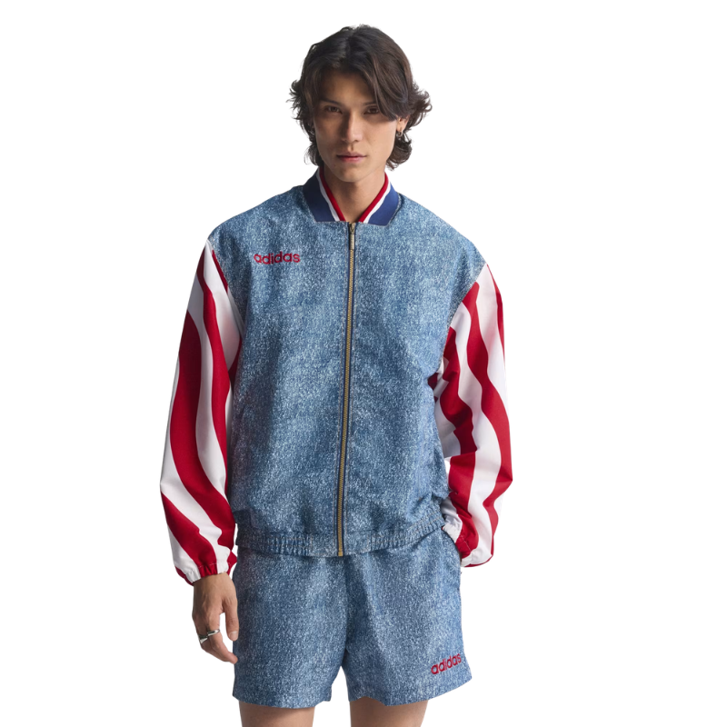 Denim Graphic Track Top - Men's