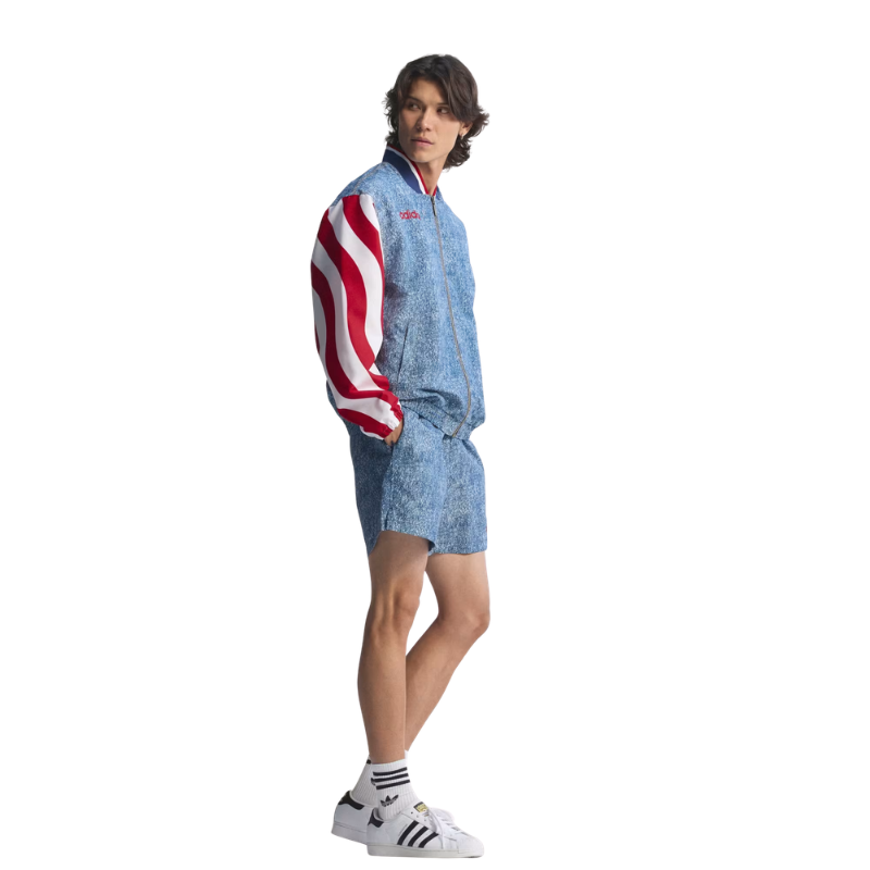 Denim Graphic Track Top - Men's