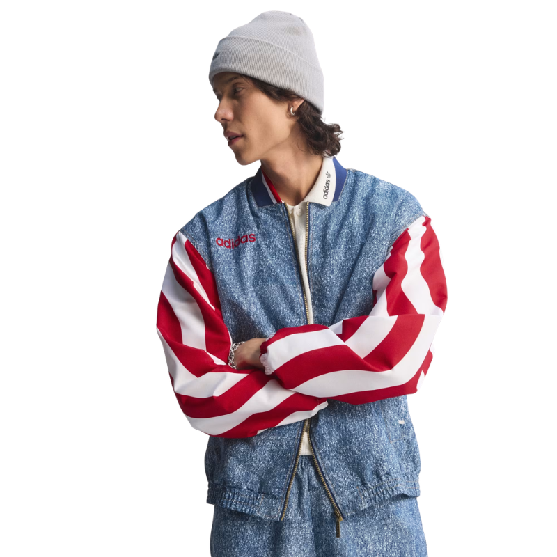 Denim Graphic Track Top - Men's
