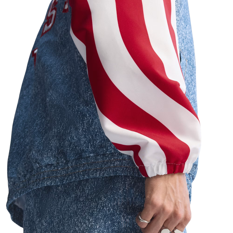 Denim Graphic Track Top - Men's