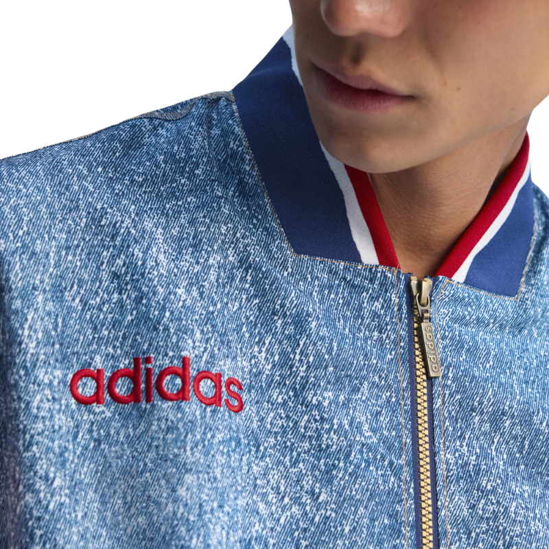 Denim Graphic Track Top - Men's