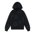 Denim Tears Cotton Wreath Hooded Sweatshirt 'Black Monochrome'