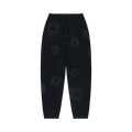 Denim Tears Cotton Wreath Sweatpants 'Black Monochrome'