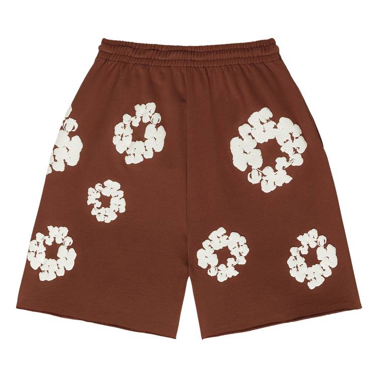 Denim Tears The Cotton Wreath Shorts 'Brown'