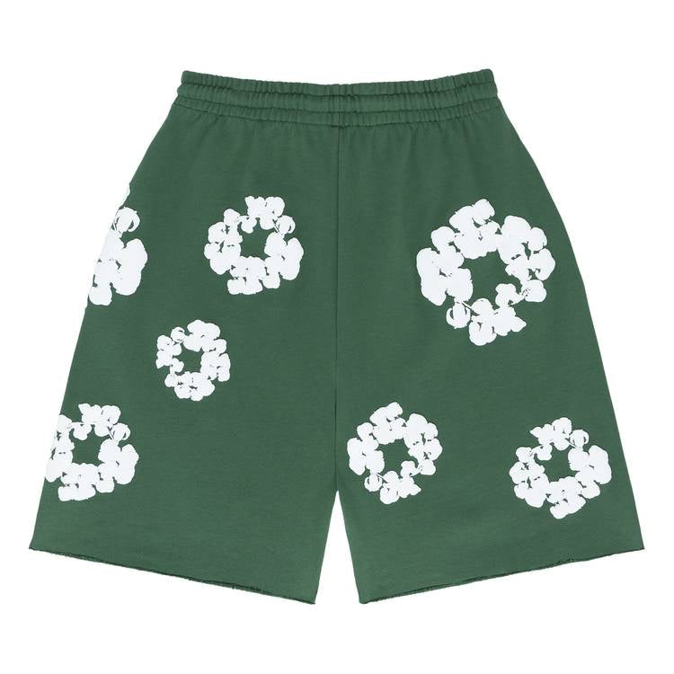 Denim Tears The Cotton Wreath Shorts 'Green'