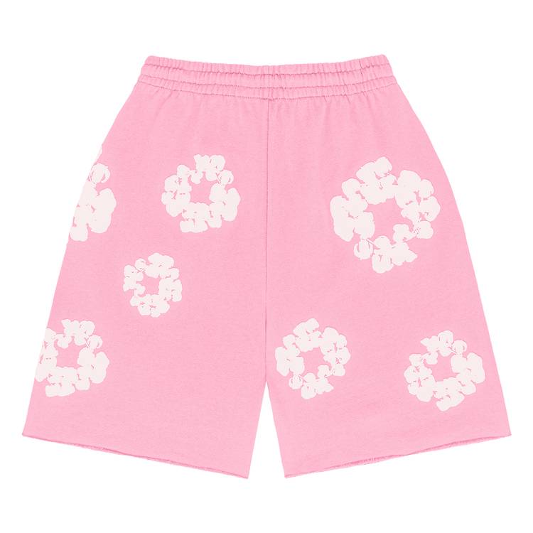 Denim Tears The Cotton Wreath Shorts 'Pink'
