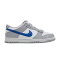 Nike Dunk Low Mini Swoosh Wolf Grey Game Royal (GS) - Side Kicks