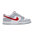 Nike Dunk Low White Wolf Grey University Red (GS) - Side Kicks