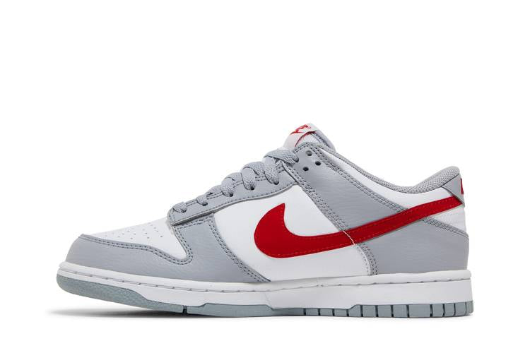 Dunk Low White Wolf Grey University Red (GS)