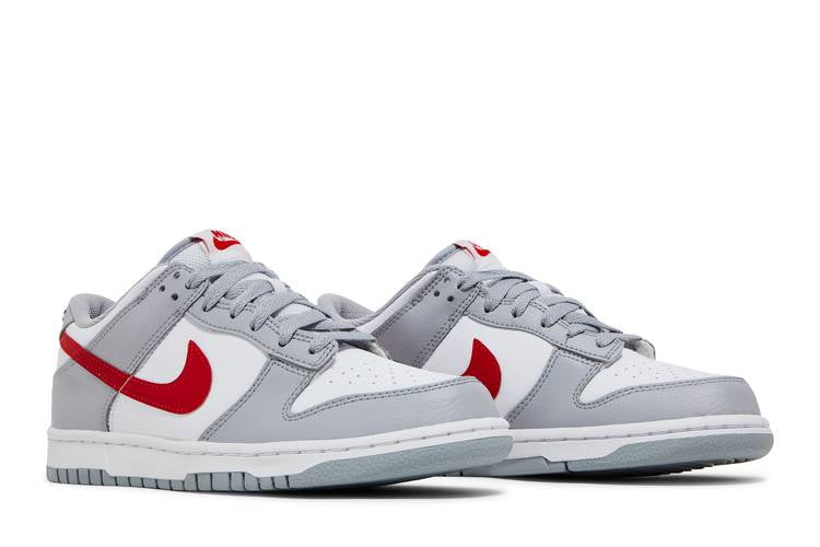 Dunk Low White Wolf Grey University Red (GS)