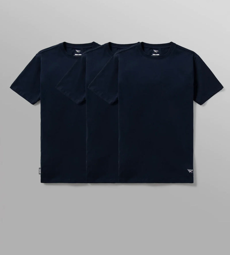 ESSENTIAL 3 PACK TEE - NAVY