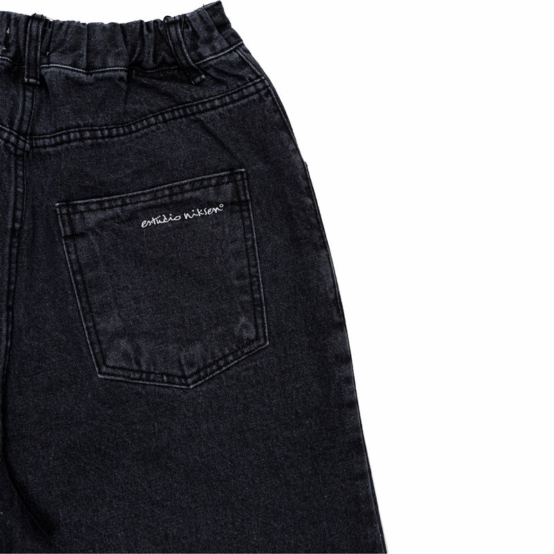 Estudio Niksen Dart Balloon Jeans (Black) - August Shop