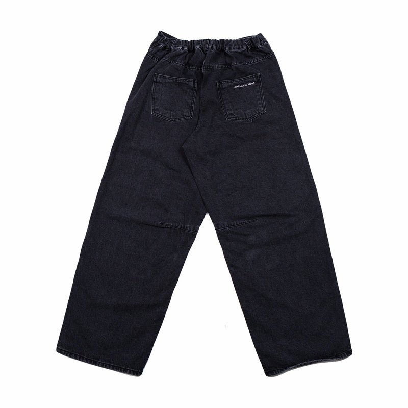 Estudio Niksen Half-Dart Maxi Jeans (Black) - August Shop