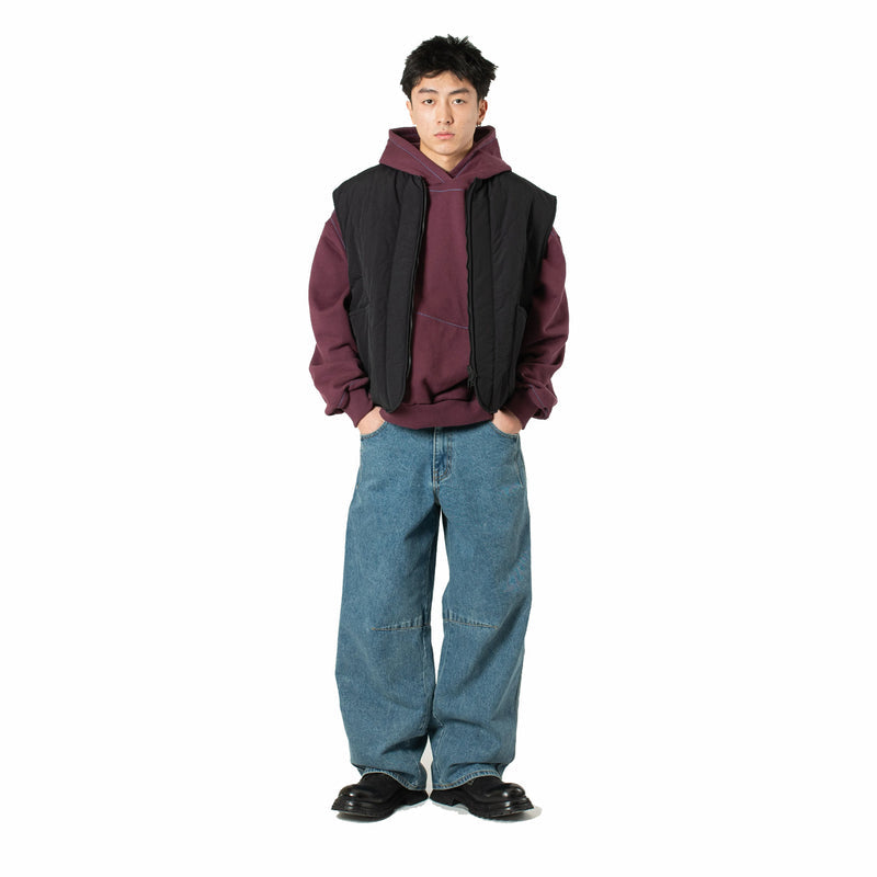 Estudio Niksen Half-Dart Maxi Jeans (Blue) - August Shop