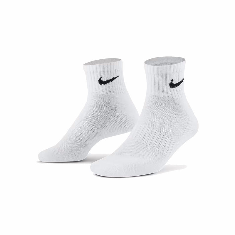 Nike Everyday Cushioned Training Ankle Socks 3 Pack (White/Black) - August Shop