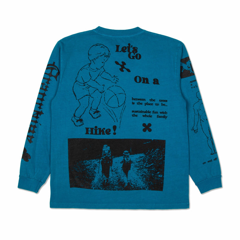 Franchise Outdoors L/S Tee (Washed Teal) - August Shop