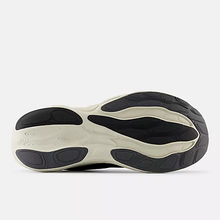 New Balance Fresh Foam X 1080v14 running shoes outsole showing rubber tread with black and cream swirl design.
